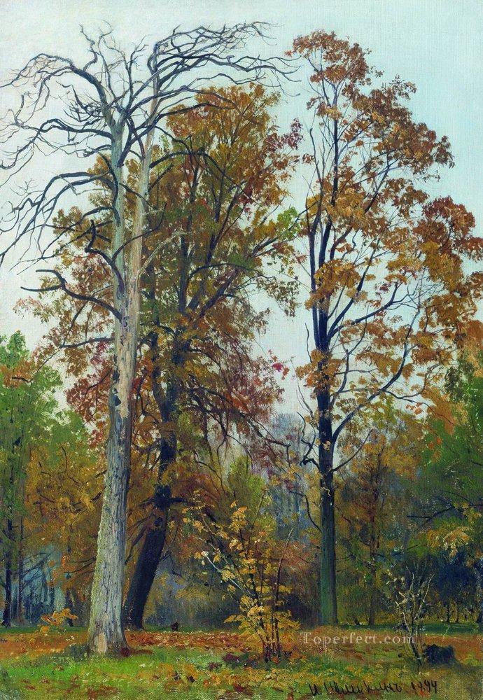 1894 年秋の古典的な風景 イワン・イワノビッチ油絵